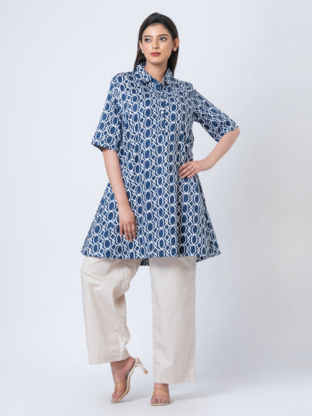 Azure tunic ROJM 2409151