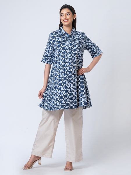 Azure tunic ROJM 2409151