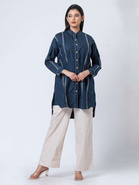 Indigo Elegance Top ROJM 2410165