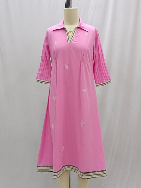 ROJM 184822 pink voile tunic