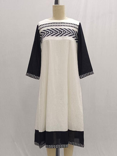 ROJM 435022 hand woven cotton tunic