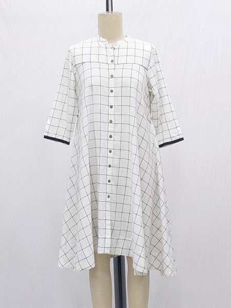 ROAM 221803 handwoven tunic dress (white)